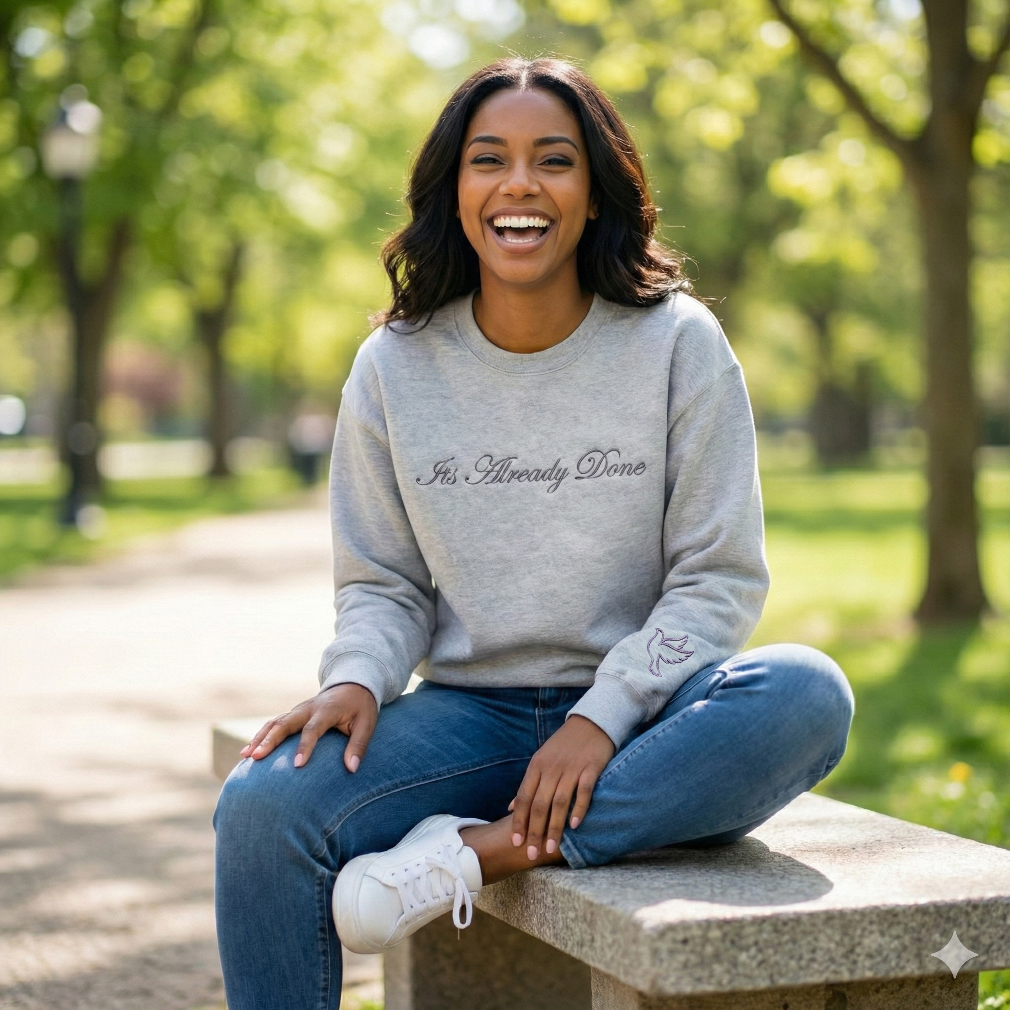 Its Already Done Faith Crewneck Sweater